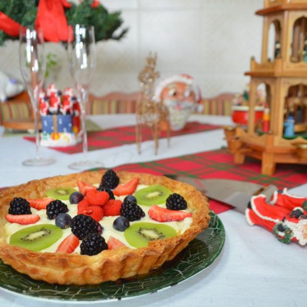 Torta com frutas traz requinte à ceia de Natal