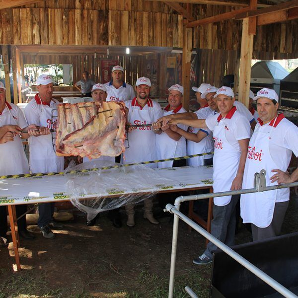 Uma cidade unida pelo churrasco