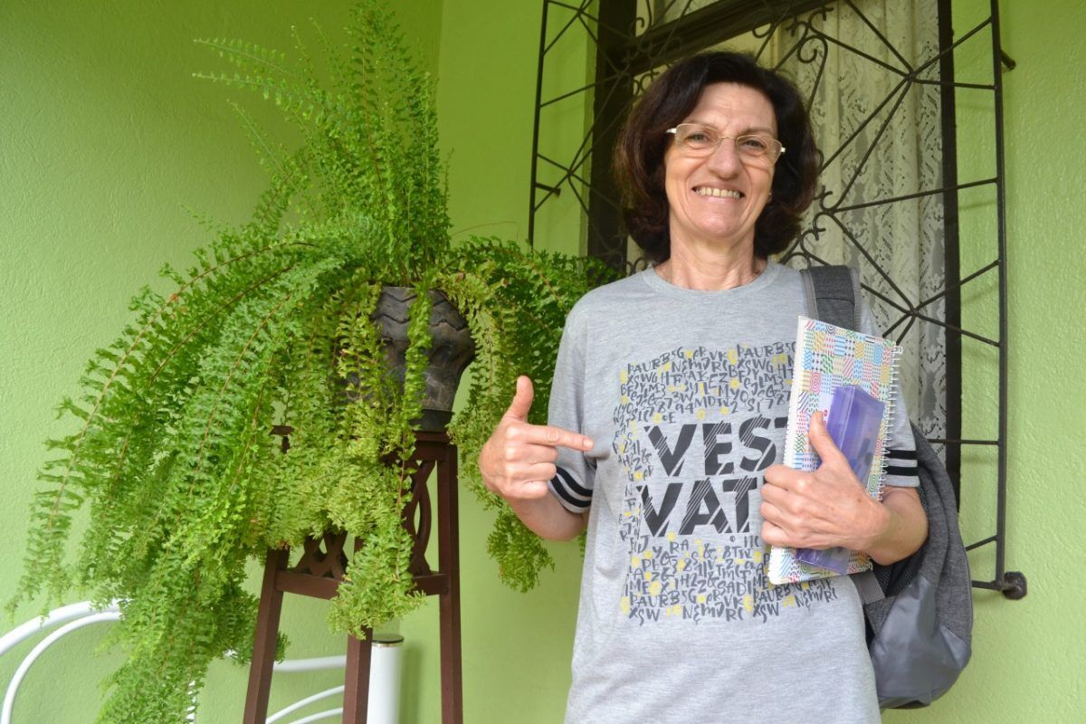 “Sempre pensei: um dia  vou voltar a estudar”