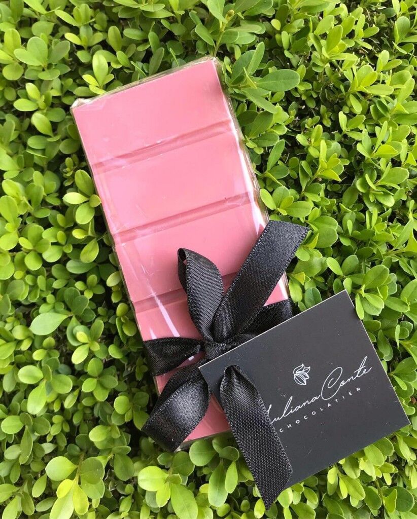 Chocolate rosa: sem morango e sem corante