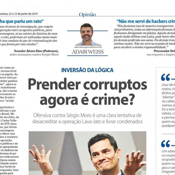 Prender corruptos  agora é crime?