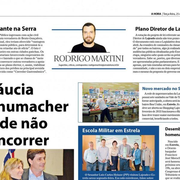 Gláucia Schumacher pode não concorrer