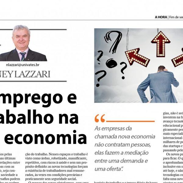 O emprego e  o trabalho na  nova economia