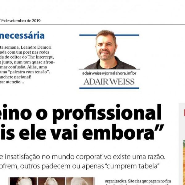 “Eu treino o profissional  e depois ele vai embora”