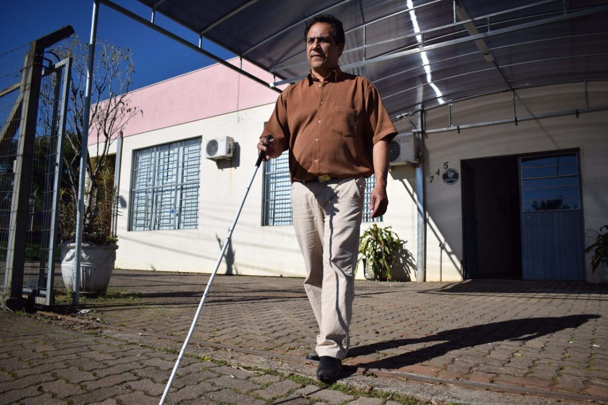 “Quando perdi a visão,  tive que recomeçar do zero”