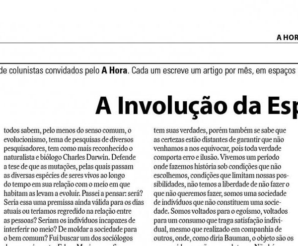A Involução da Espécie