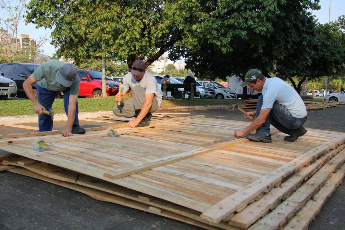 Inicia montagem de Acampamento Farroupilha