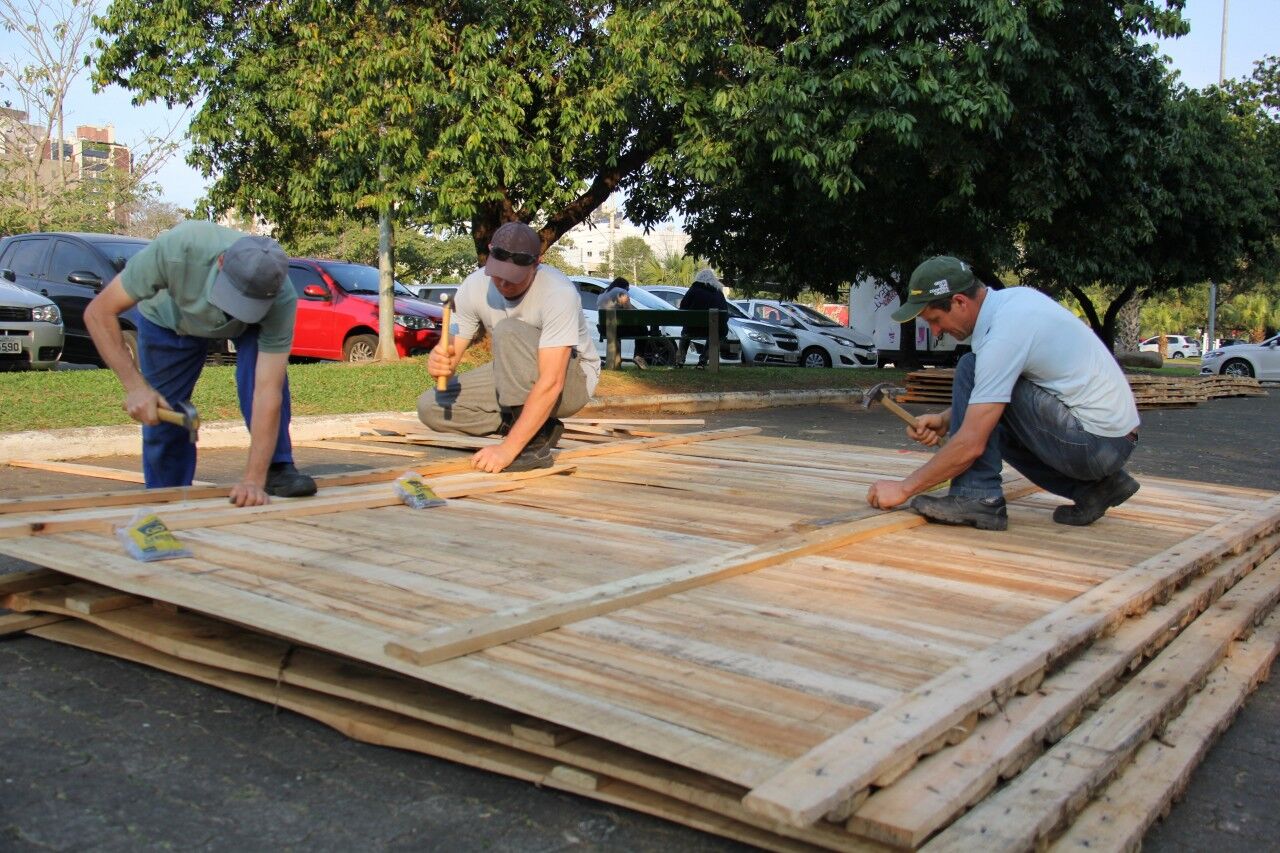 Inicia montagem de Acampamento Farroupilha