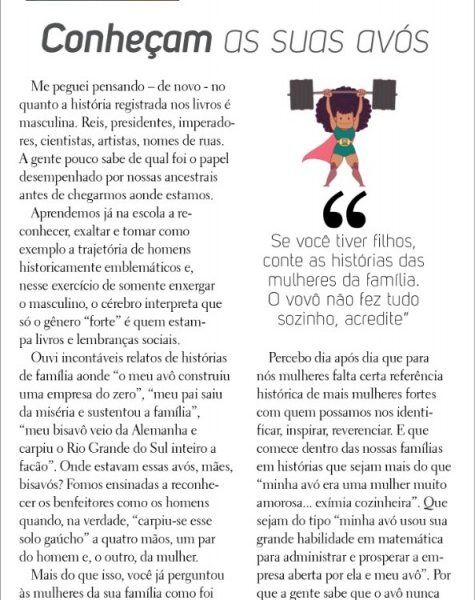 Conheçam as suas avós