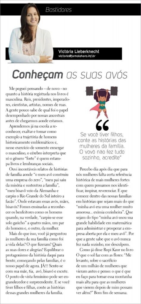 Conheçam as suas avós