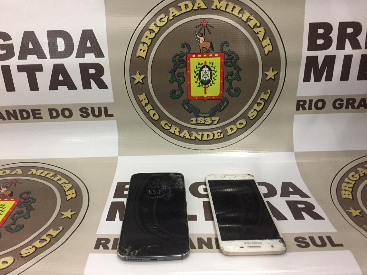 Brigada Militar recupera celulares furtados