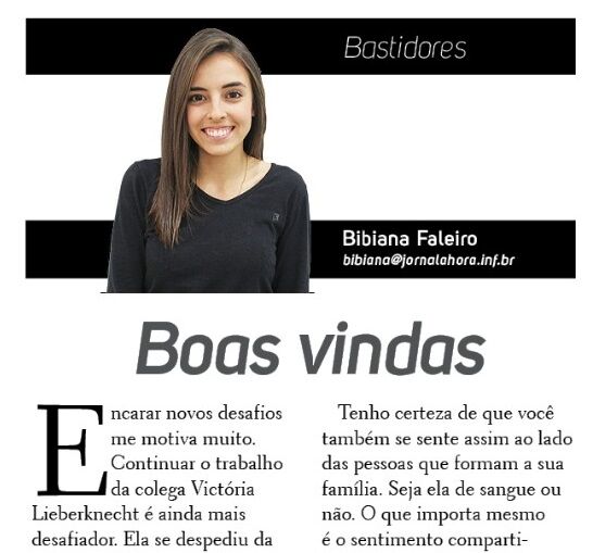Boas vindas