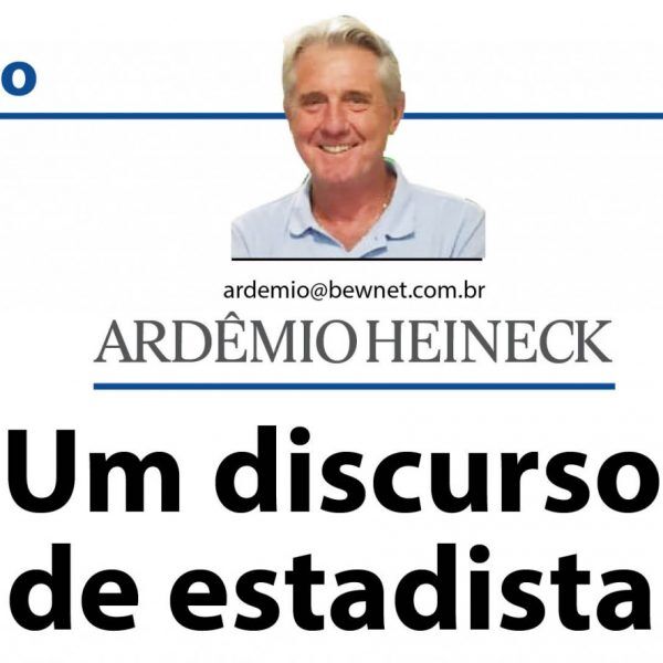 Um discurso de estadista