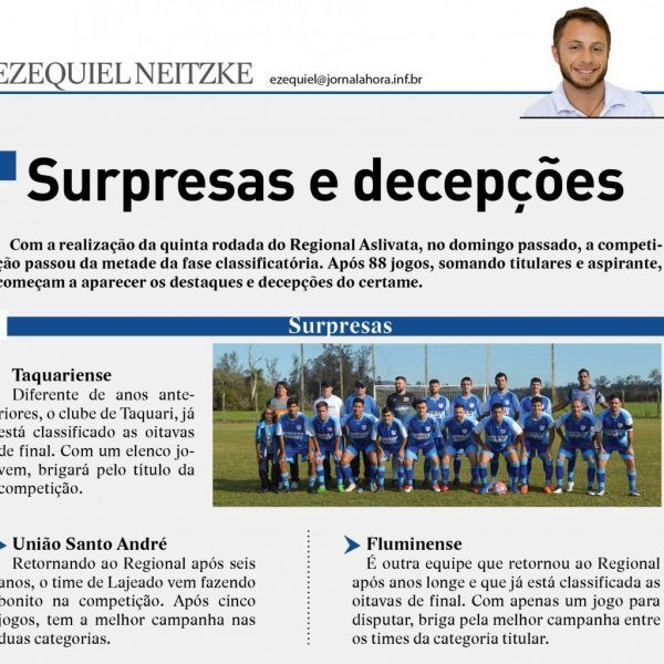 Surpresas e decepções