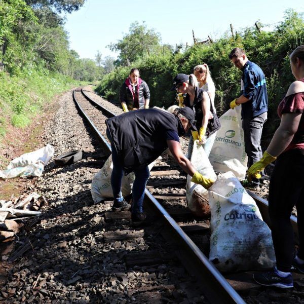 Voluntários recolhem 10 toneladas de resíduos em cinco quilômetros