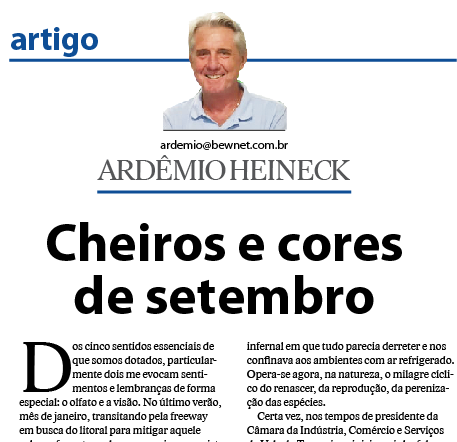 Cheiros e cores de setembro