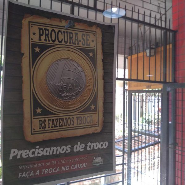 Escassez de moedas dificulta o troco no comércio