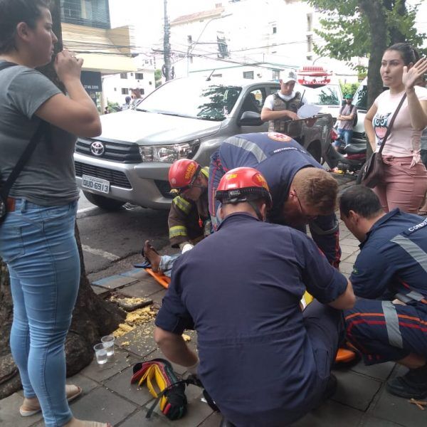 Criança é atropelada no centro de Lajeado