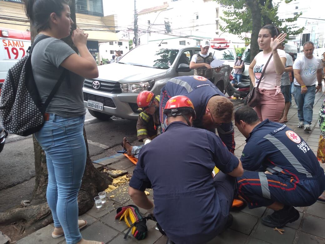 Criança é atropelada no centro de Lajeado