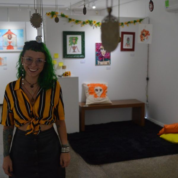 “Quando eu faço um quadro o desenho na minha cabeça já está pronto”
