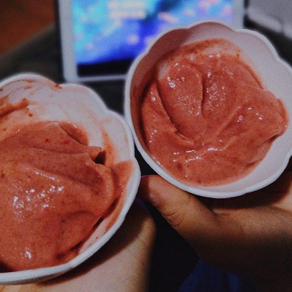 Sorvete de frutas da Maria