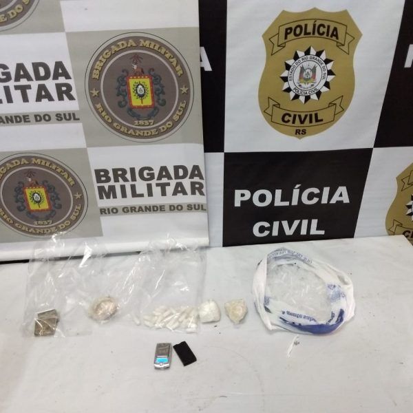 Polícia Civil e Brigada Militar prendem homem por tráfico de drogas