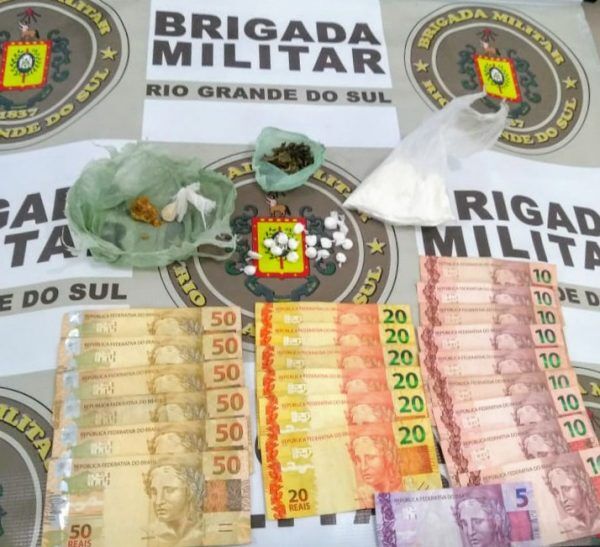 BM prende suspeito de tráfico de drogas em Taquari