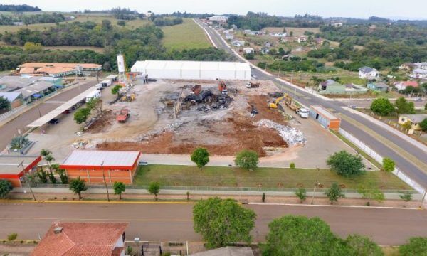 Reconstrução da Calçados Beira Rio inicia em Mato Leitão