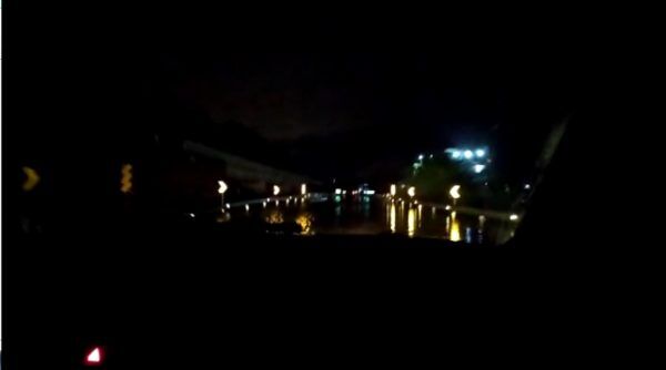 Água invade trecho da BR-386