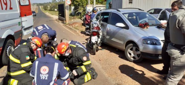 Bombeiros socorrem motociclista em Conventos