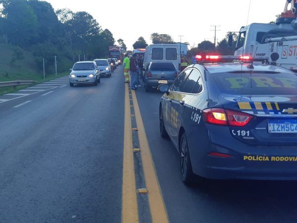 Acidente causa lentidão na BR-386 em Lajeado