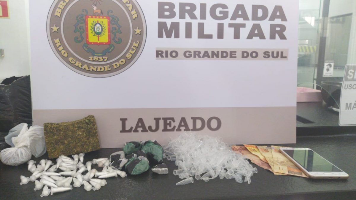 Homem é preso por tráfico de drogas em Lajeado