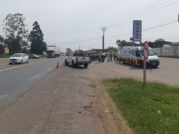 Acidente entre duas motos é registrado no bairro Centenário