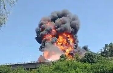Vídeo mostra momento da explosão de caminhão na BR-386