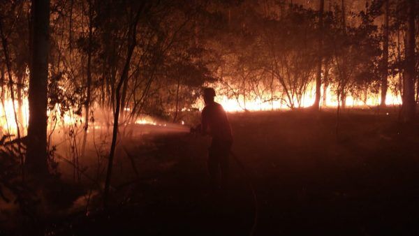 Área da Prefeitura de Forquetinha é atingida por incêndio