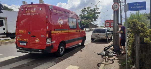 Ciclista é atropelado no Bairro Universitário, em Lajeado
