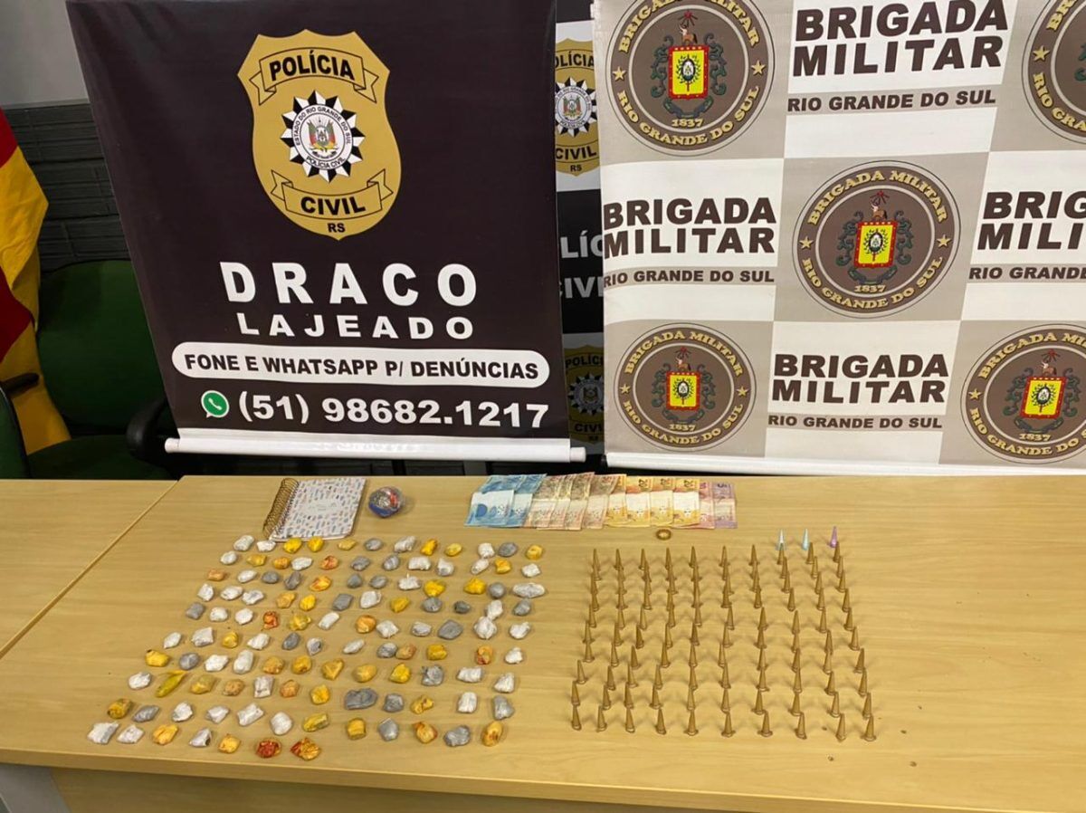 Homem é preso por tráfico de drogas