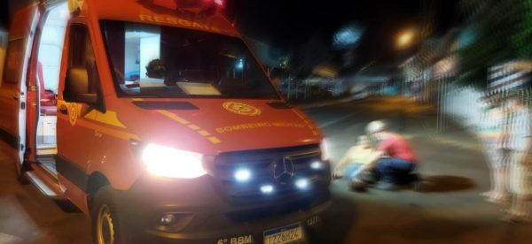 Motociclista sofre ferimentos em acidente no Florestal