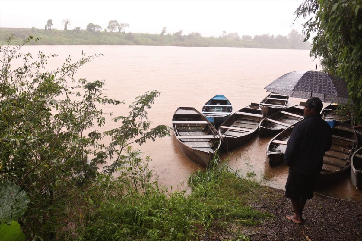 Rio sobe em Encantado, mas ainda não há risco de enchente