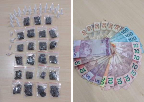 Jovem é preso por tráfico de drogas em Encantado