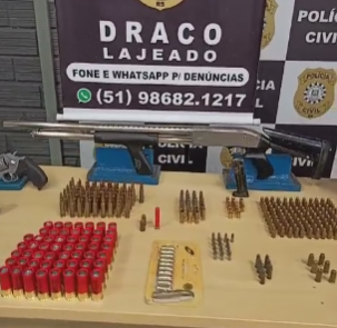 Draco apreende armas de facção em Lajeado