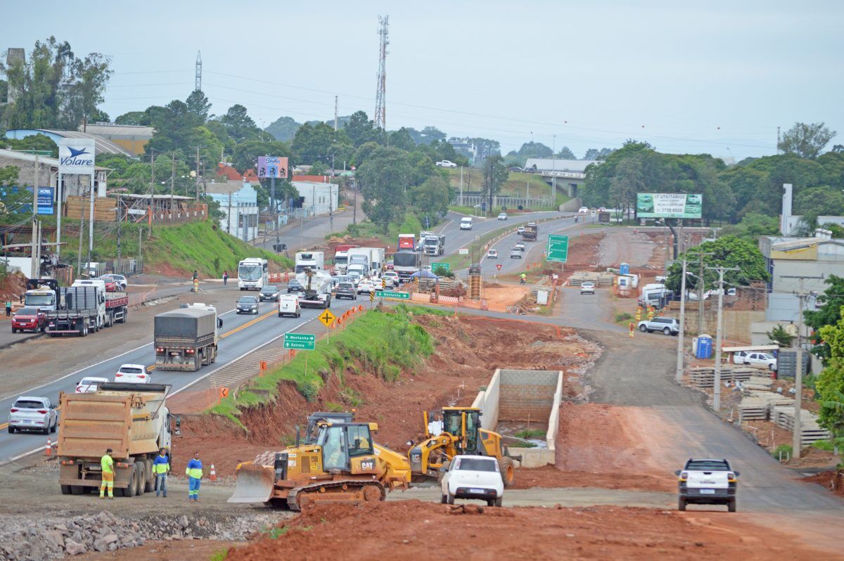 Obras da BR-386 avançam e alteram acessos na área urbana