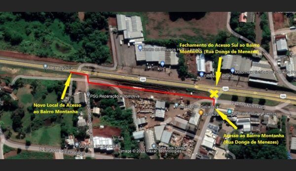 Avanço das obras de duplicação modifica acesso ao bairro Montanha