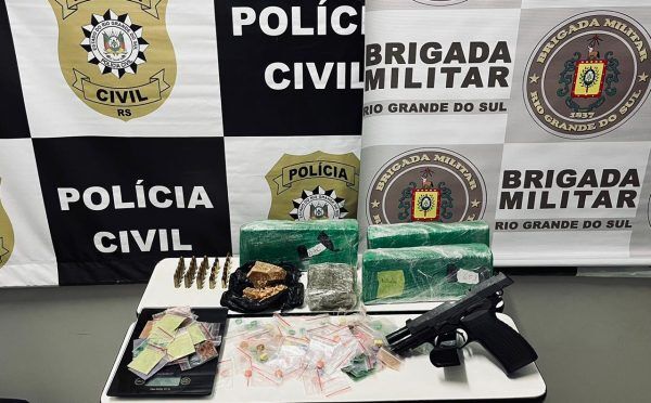 Jovem é preso com arma e drogas em hotel de Arroio do Meio