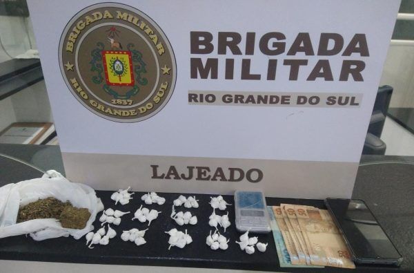 Jovem é preso por tráfico de drogas em Lajeado