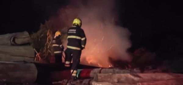 Incêndio atinge madeireira em Forquetinha
