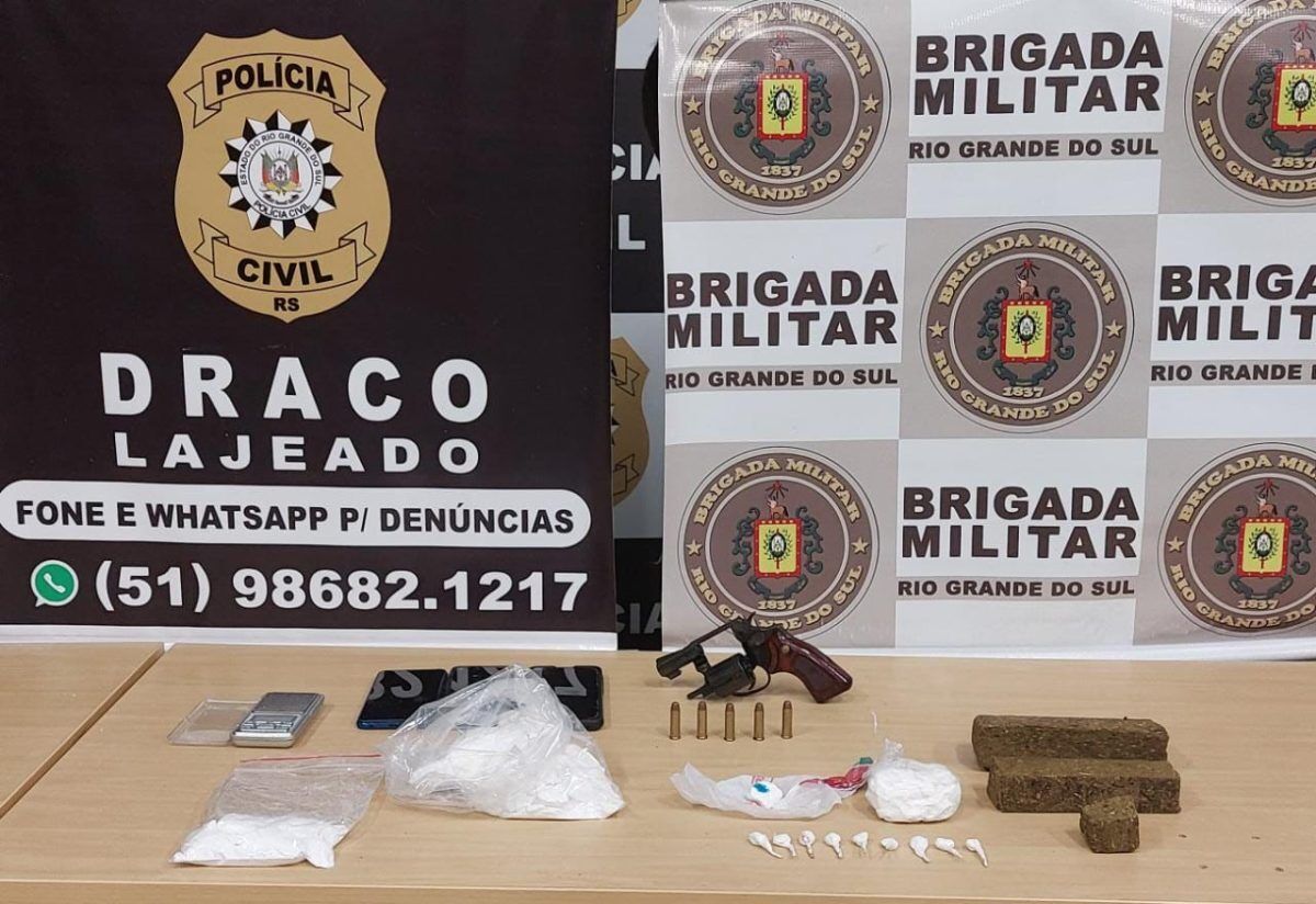 Dupla é presa por tráfico de drogas em Lajeado