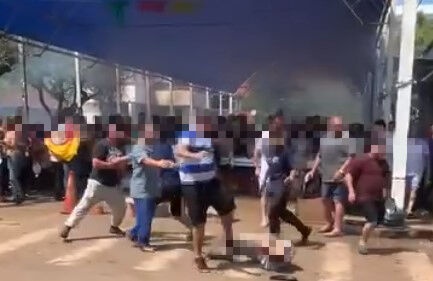 Briga é registrada durante churrasco solidário em Muçum e vídeos viralizam