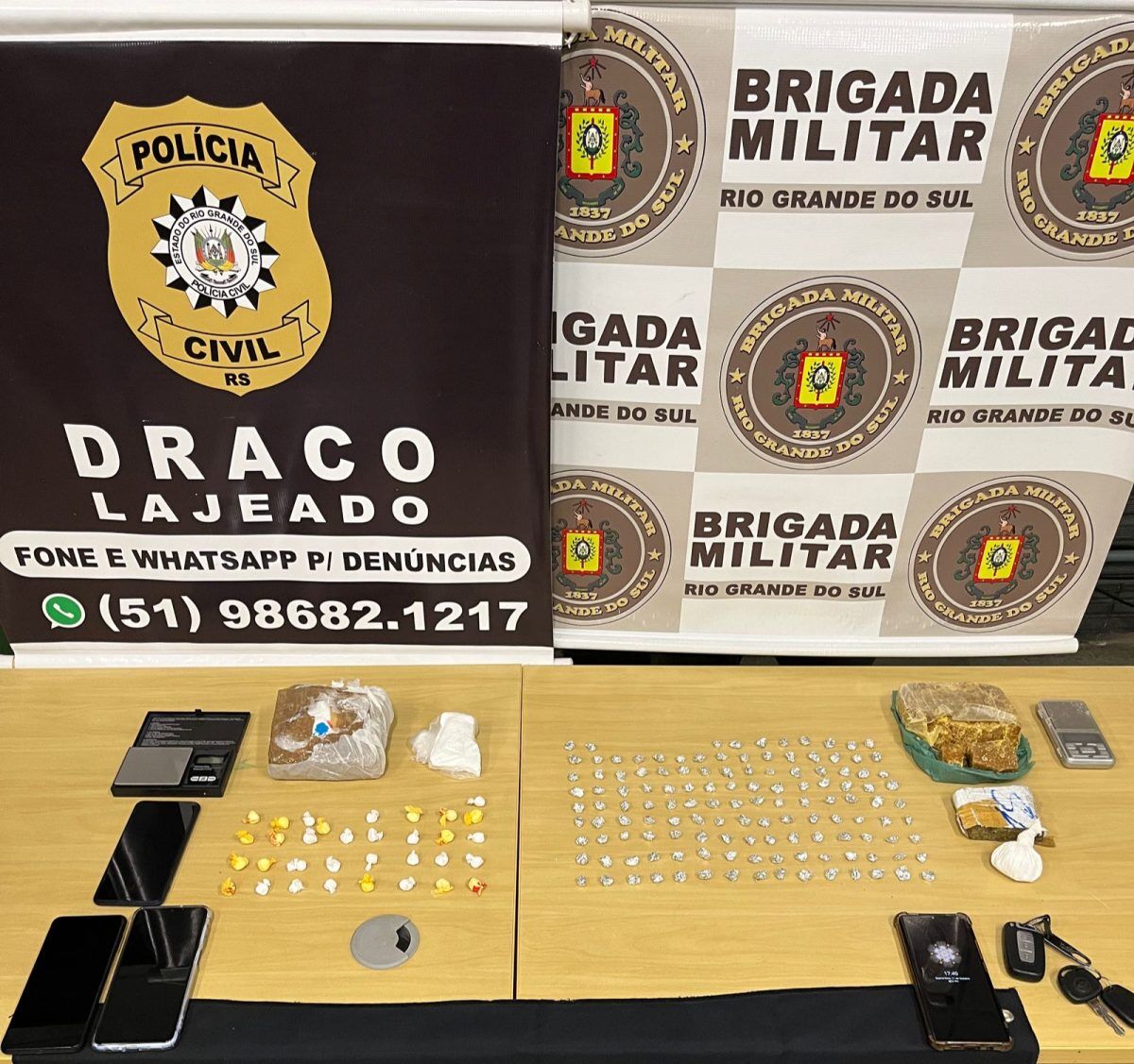 Draco prende dupla por tráfico de drogas