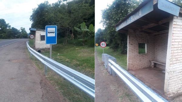 Proteção metálica impacta rotina de moradores em Marques de Souza